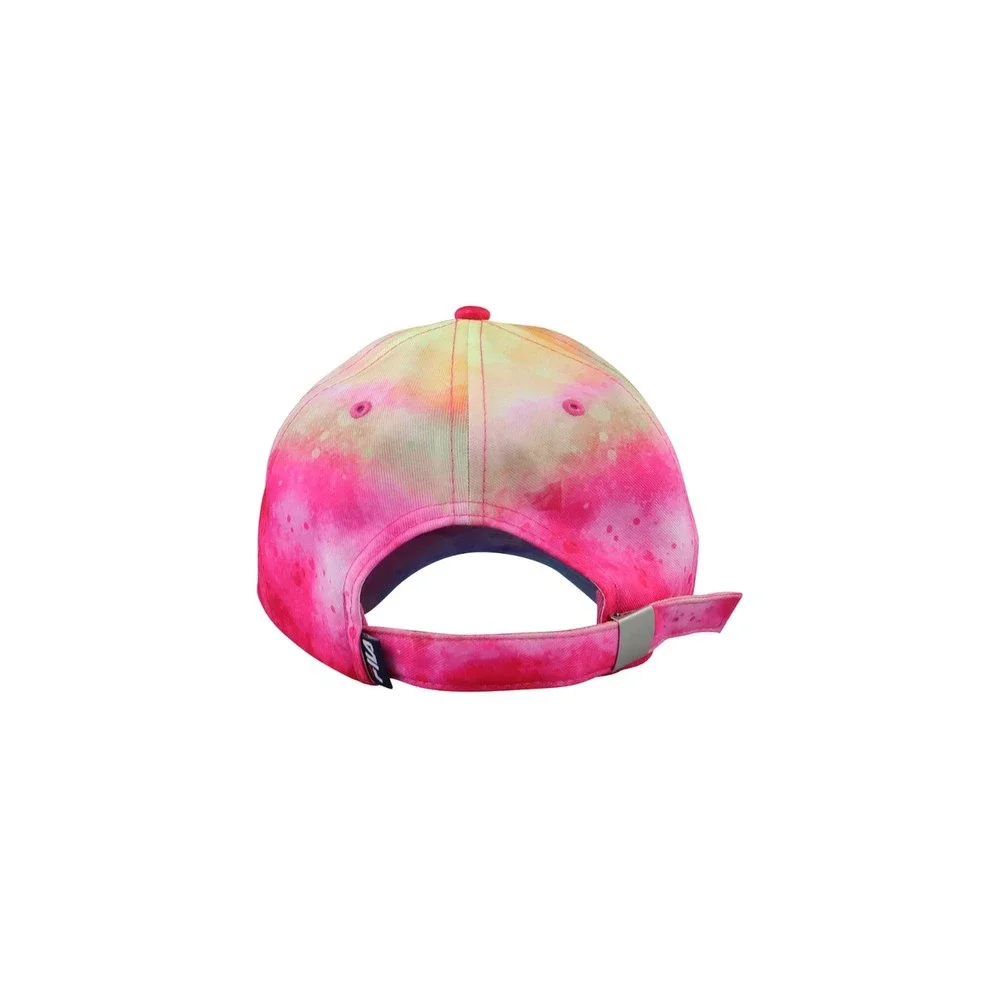 Fila Women’s Embroidered Pink Blue Multicolored Tie Dye Snapback Baseball Cap - Picture 3 of 4